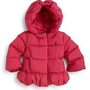 Brand new Ralph Lauren Peplum Puffer Coat